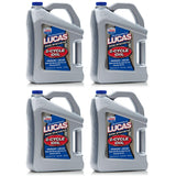 LUCAS OIL 10115 SEMI-SYNTHETIC 2-CYCLE OIL, 1 GALLON - CASE OF 4