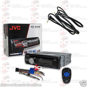 JVC KD-R450 CAR STEREO CD MP3 STEREO W/ AUX-IN USB INPUT "FREE" 3.5mm AUX CABLE