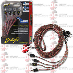 BRAND NEW STINGER SI4417 4-CHANNEL 4000 SERIES RCA INTERCONNECT CABLE 17 FEET