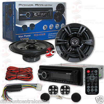 CAR PACKAGE DEAL SINGLE DIN STEREO CD BLUETOOTH W/ 6.5