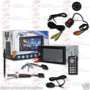 SOUNDSTREAM VR-64H2B CAR 2-DIN 6.2" CD DVD BLUETOOTH STEREO FREE REARVIEW CAMERA