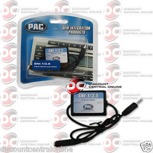 PAC SNI-1/3.5 CAR AUDIO 3.5mm GROUND LOOP NOISE ISOLATOR FOR IPOD PORTABLE MP3