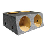 Q Power BASS12 4HOLE T 4 Hole 12" Sealed Divided Speaker Subwoofer Box