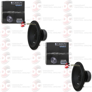 TWO ORION CO124S 12" SINGLE 4 OHM CAR SUBWOOFER