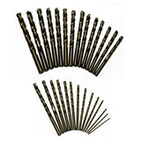 Drill America 29 Pc. 1/16" - 1/2″ Cobalt Jobber Drill Bit Set | D/A29J-CO-PC