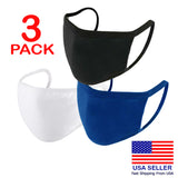 FACE MASK REUSABLE WASHABLE COVERING CLOTHING MASKS FOR MEN WOMEN PACK OF 3