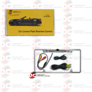 DISCOUNTCENTRALONLINE FL09CH FULL LICENSE PLATE NIGHT VISION WATERPROOF BACK-UP CAMERA (CHROME)