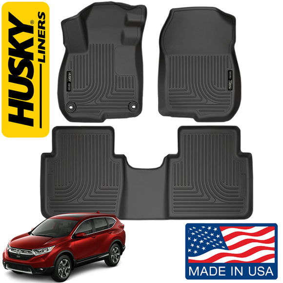 Husky Liners Front & 2nd Seat Floor Liners Fits Select 2017-18 Honda CR-V