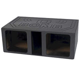 QPOWER QBOMB HIGH SPL DUAL SQUARE 12" LARGE VENTED SLOT PORTED SUBWOOFER BOX