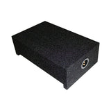 QPower QBOMB Single 10" Shallow Sealed Universal Downfire Behind Seat Subwoofer Box