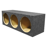 QPOWER HD12 3HOLE TRIPLE 12″ HOLE SEALED HEAVY DUTY EMPTY WOOFER BOX ENCLOSURE