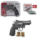 Crosman Full Metal Pistol CO2 Powered Dual Ammo Snub Nose Air Revolver - SNR357