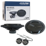 Alpine SPJ-691CS 6x9" 2-way Car Component Speaker System