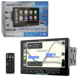Soundstream VRCPAA-106F 2-DIN 10.6" Multimedia Car Stereo w/ Apple CarPlay, Android Auto & Bluetooth